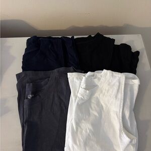 LOFT Black Sleeveless Tank Top